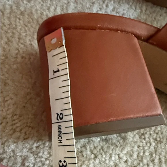 Messeca New York Women's Brown Slide Leather Thunder Sandals size 9.5 - Picture 14 of 14